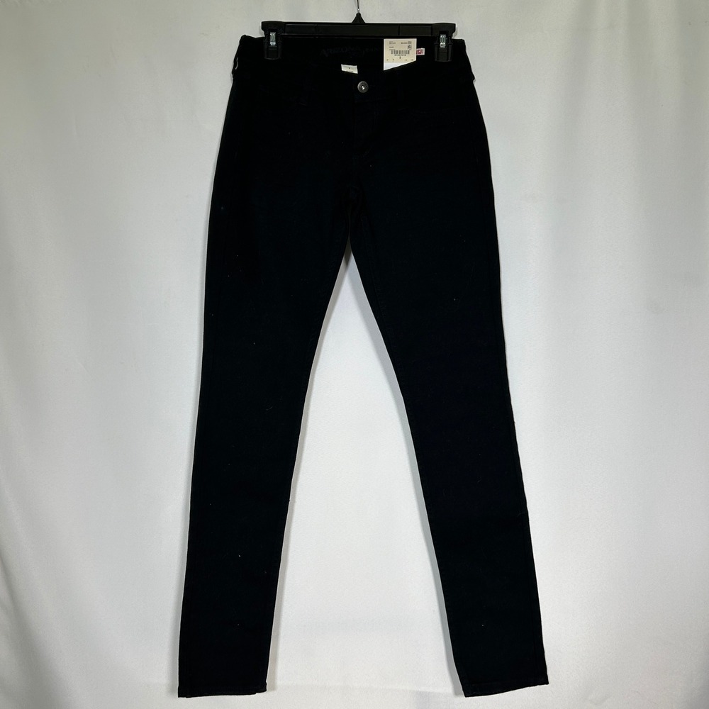 Arizona Jean Co Super Slender Fit Skinny Black Denim Pants Juniors Sz 5 NWT